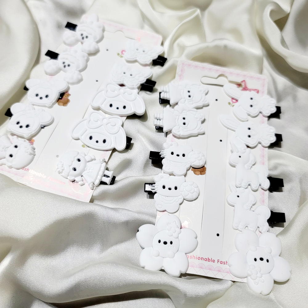 Hair Pin / Cute White Pins كارت بنس ابيض ١٠قطع Preview Image