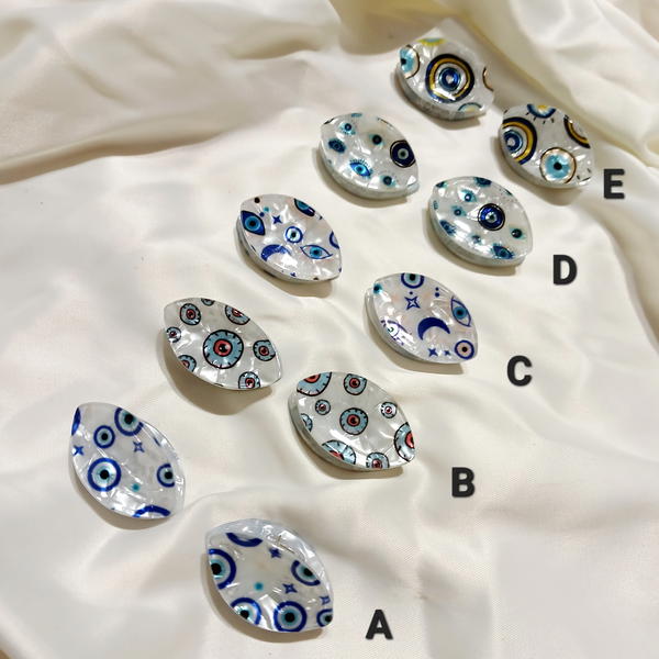 Hair Claw / Mini Blue Eyes Clips كلبس صغنتوت كيوت صيفي Image 3 Preview