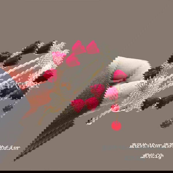 Hair Claw / Flowery Red Elegant Clip / كلبس شعر رويال انيق  Image 3 Preview
