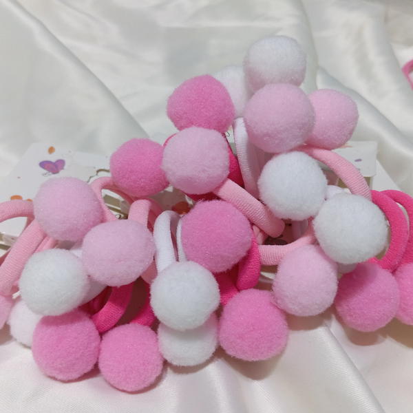 Hair ties/ 6 baby fur hair ties Image 3 Preview