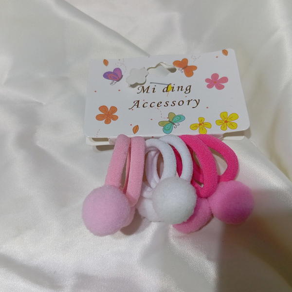 Hair ties/ 6 baby fur hair ties Image 4 Preview