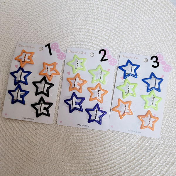 Hair pin / 6 ps in packet 🤩 - بنس نجوم 6 في الكارت  Image 3 Preview
