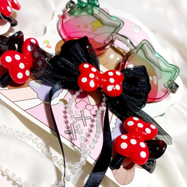 Care / Eye Glasses + 3 Hair Pins نضارة اطفال مع ٣ بنس شعر هدية  Image 8 Preview