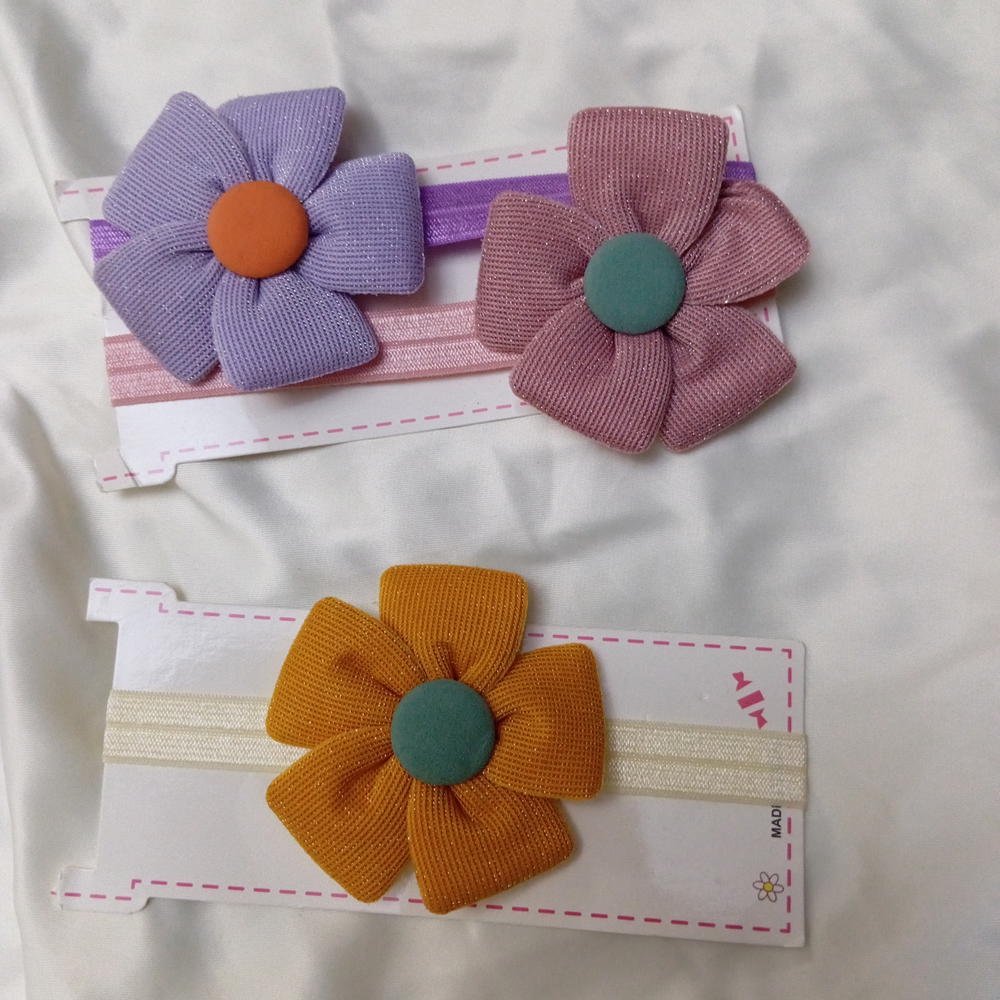 ب 20سميه Baby Headband / New Born Flower band Preview Image