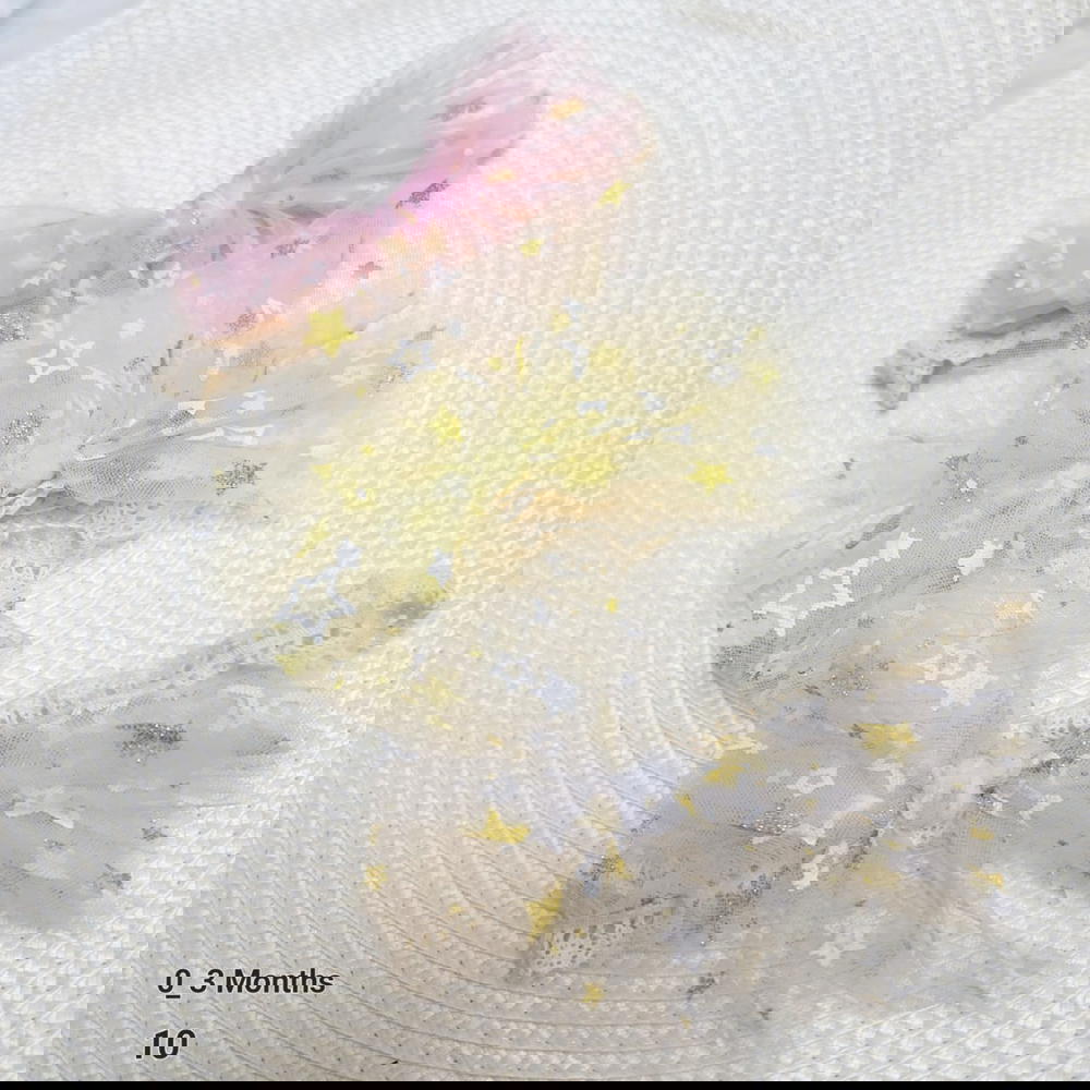 baby headband/ dantel bow glitter star headband بندانة خامة دنتل للاطفال Preview Image