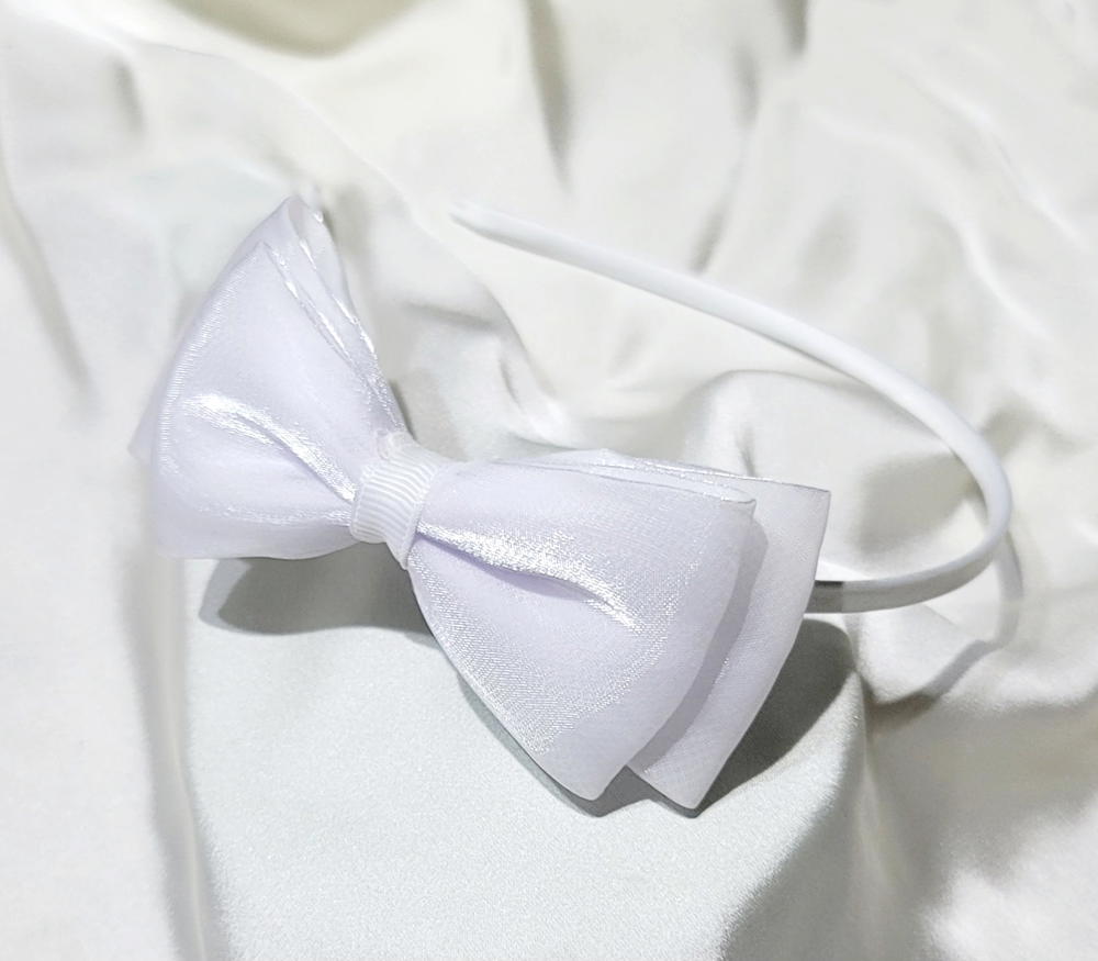 HeadBand / White band طوق ابيض فيونكة Preview Image