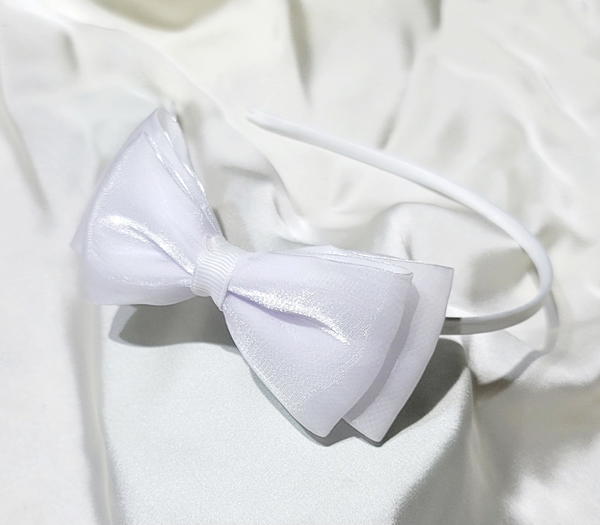 HeadBand / White band طوق ابيض فيونكة Image 1 Preview
