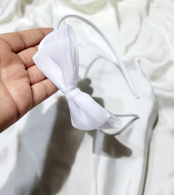 HeadBand / White band طوق ابيض فيونكة Image 2 Preview