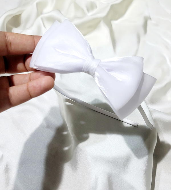 HeadBand / White band طوق ابيض فيونكة Image 4 Preview