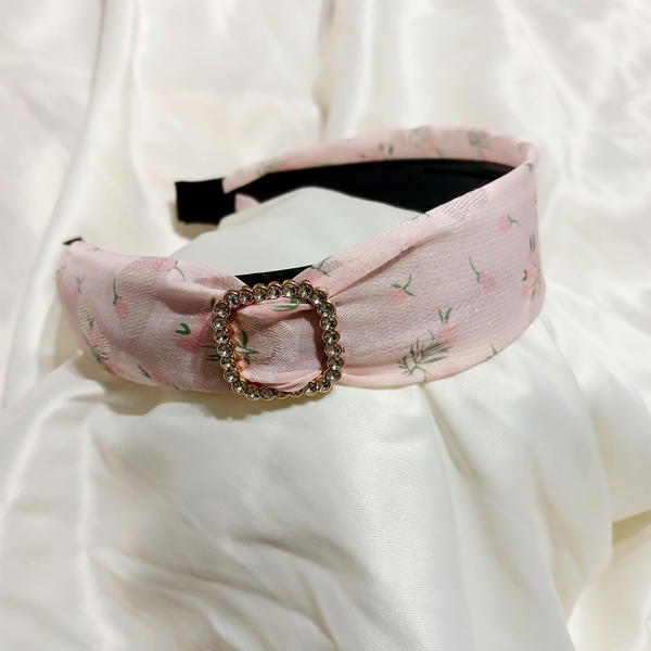 HeadBand / Flowery with strus band طوق فلوري مع سترس  Image 4 Preview