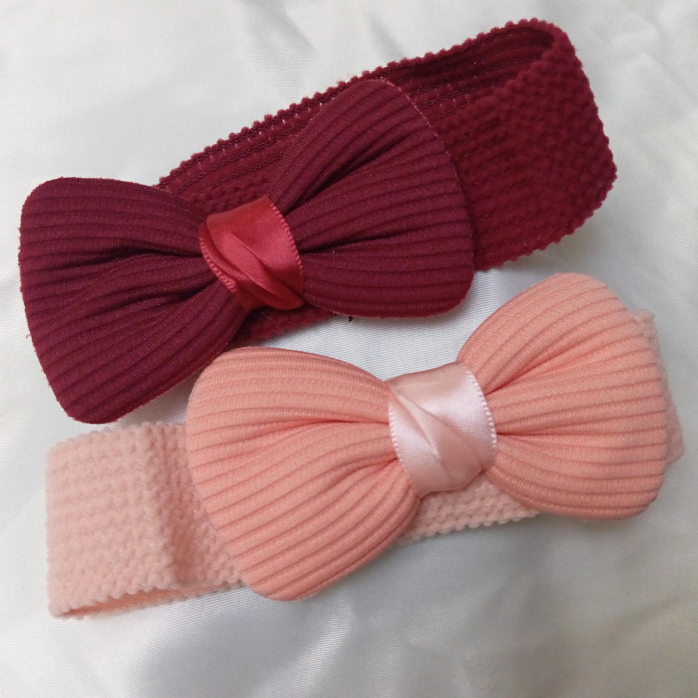 Headband / Soft Ribbed Bow Headband✨ طوق شعر / طوق فيونكة قماش ناعم مضلع Preview Image