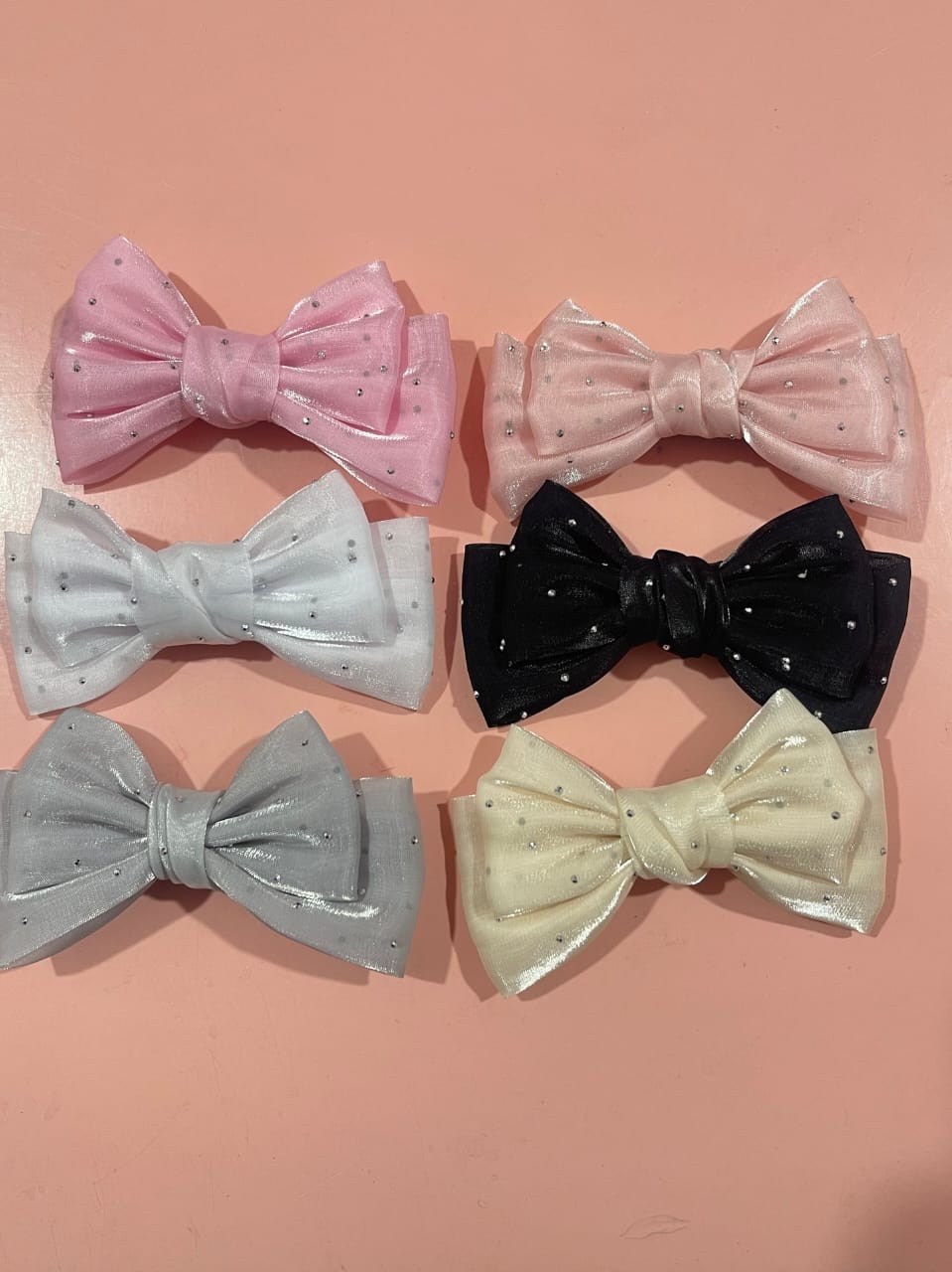 hair pin / bow hair pin organza بنسة فيونكة اوجانزا Preview Image