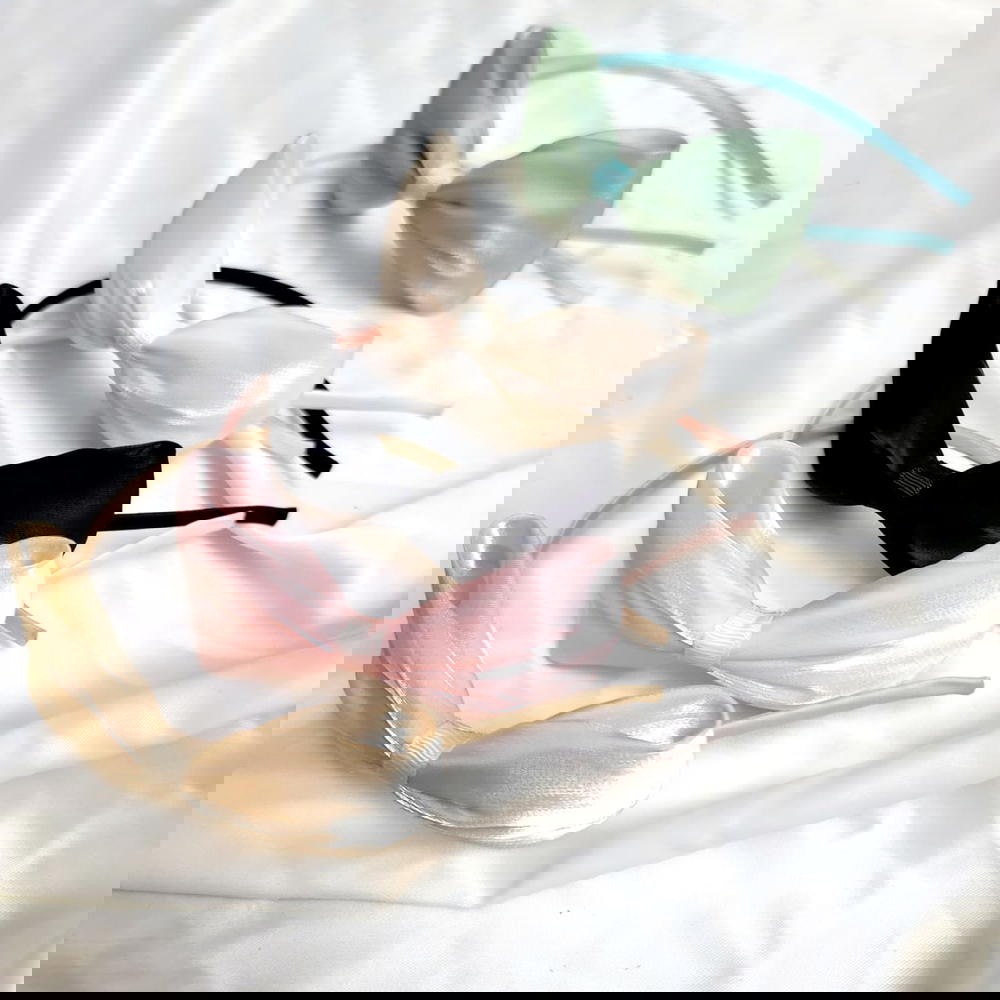 headband/ organza bow headband طوق اورجانزا فيونكة Preview Image