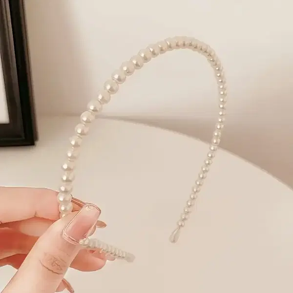 headband|طوق لولي سمبل - pearl headband  Image 3 Preview