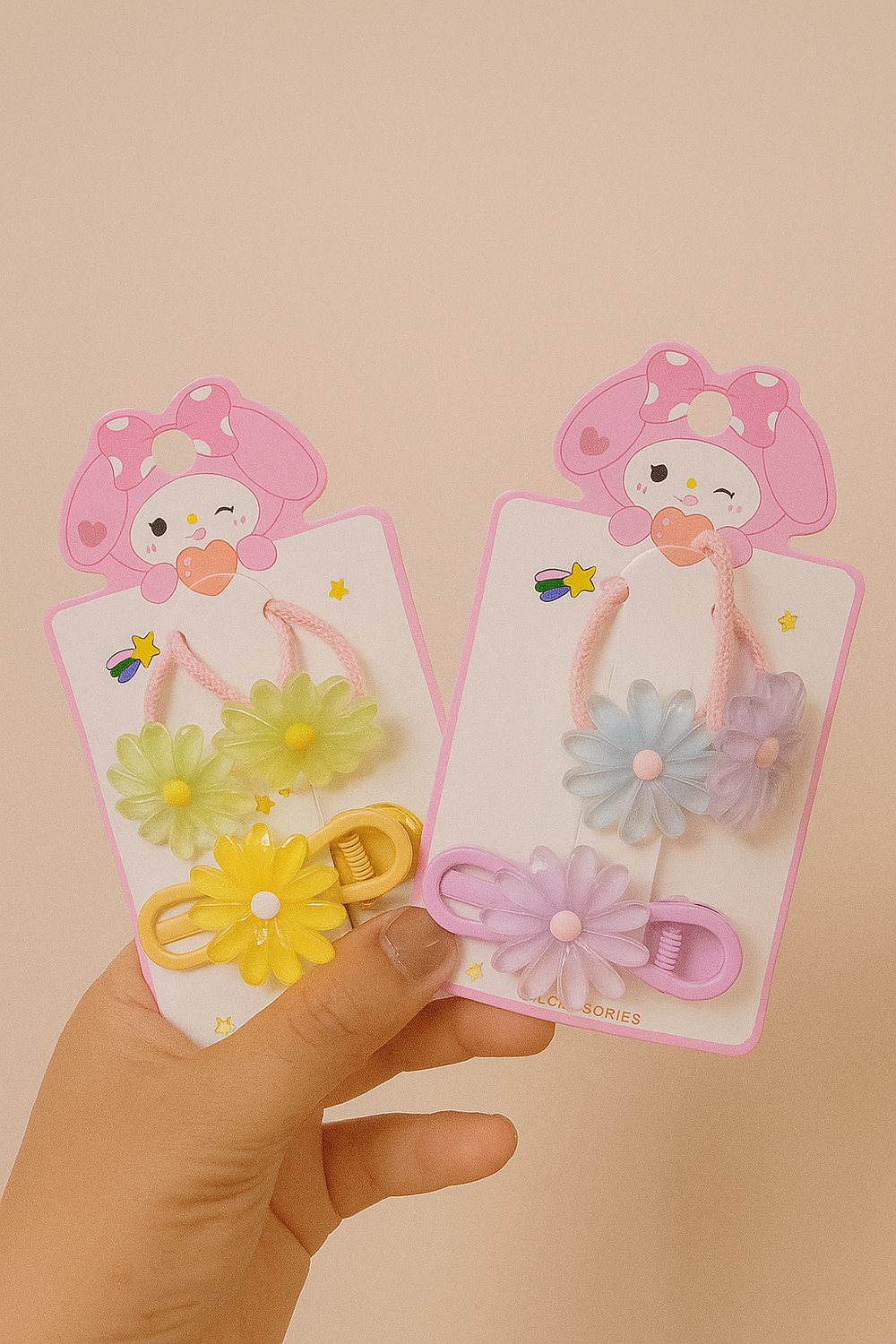 mixed/ Flowers tie card with flower pin كارت مكس توكة وردة مع بنسة  Preview Image