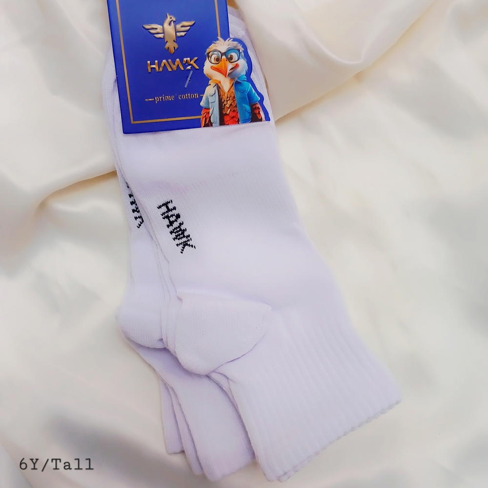 Socks / Tall White  6 Years باكت ٣ شرابات بيضا طويلة مقاس ٦ سنين Preview Image