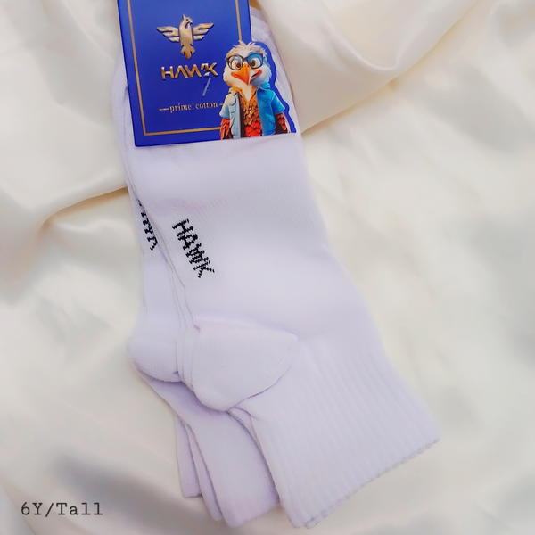 Socks / Tall White  6 Years باكت ٣ شرابات بيضا طويلة مقاس ٦ سنين Image 1 Preview