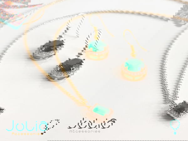 عقد + أقراط - Necklace & Earrings Image 1 Preview