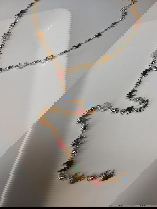 gold drop necklace Image 1 Preview