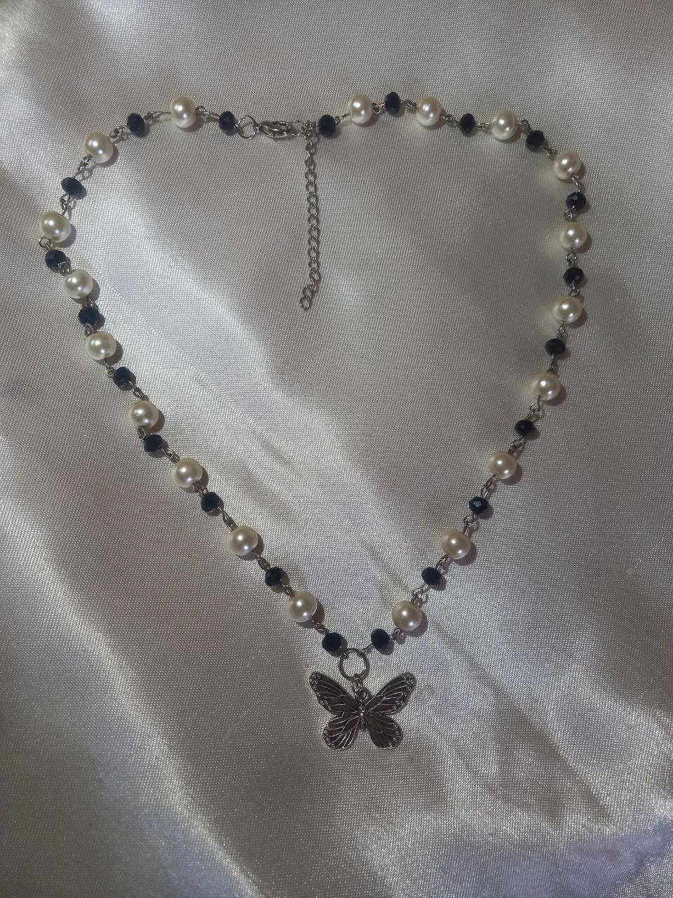 Black butterfly necklace Preview Image