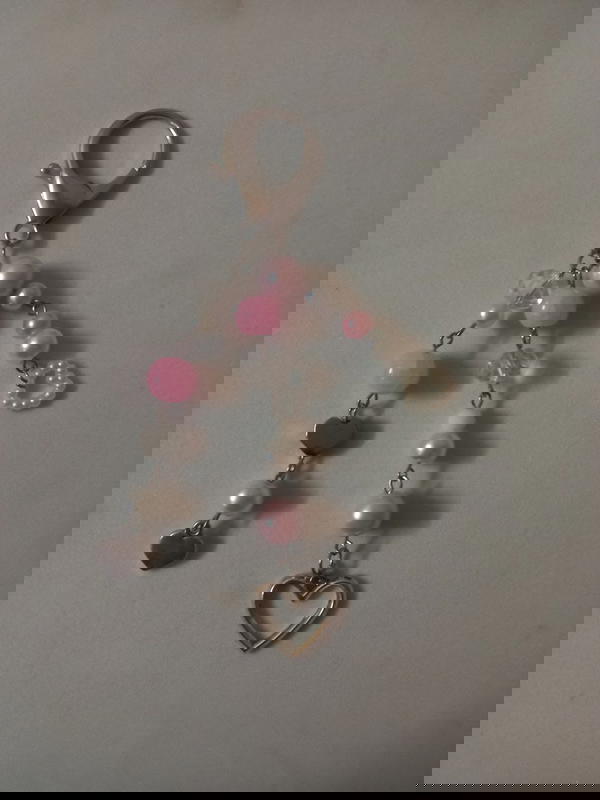 pink key/bag charm Image 2 Preview