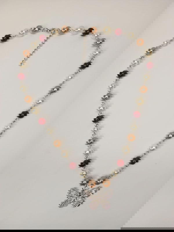 Brown butterfly necklace Image 1 Preview
