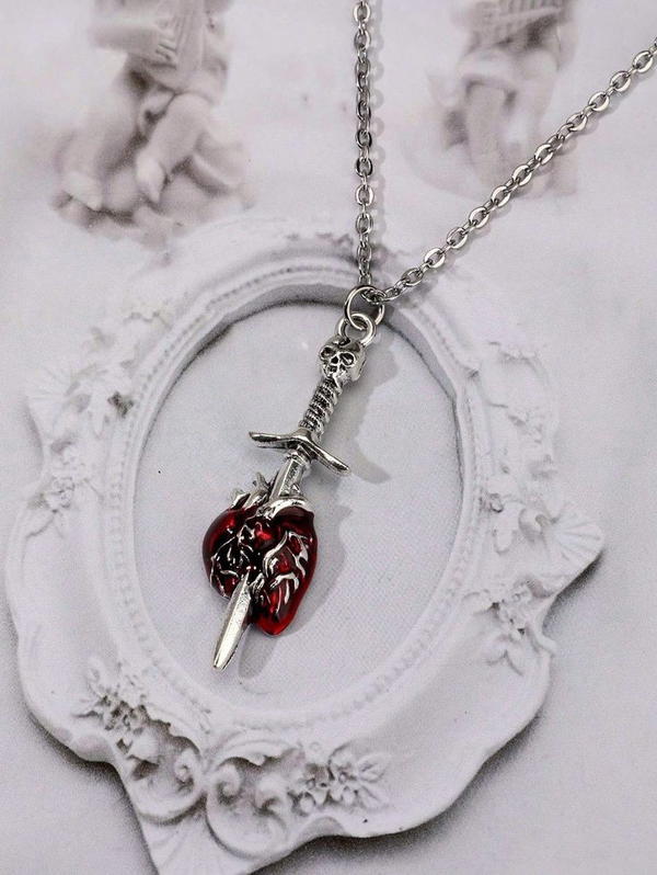 Knife necklace in heart🗡️❤️‍🩹 Image 1 Preview