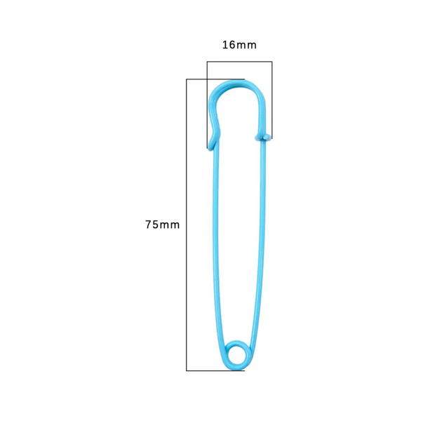 Safety pin - Dark green (7.5cm) Image 3 Preview