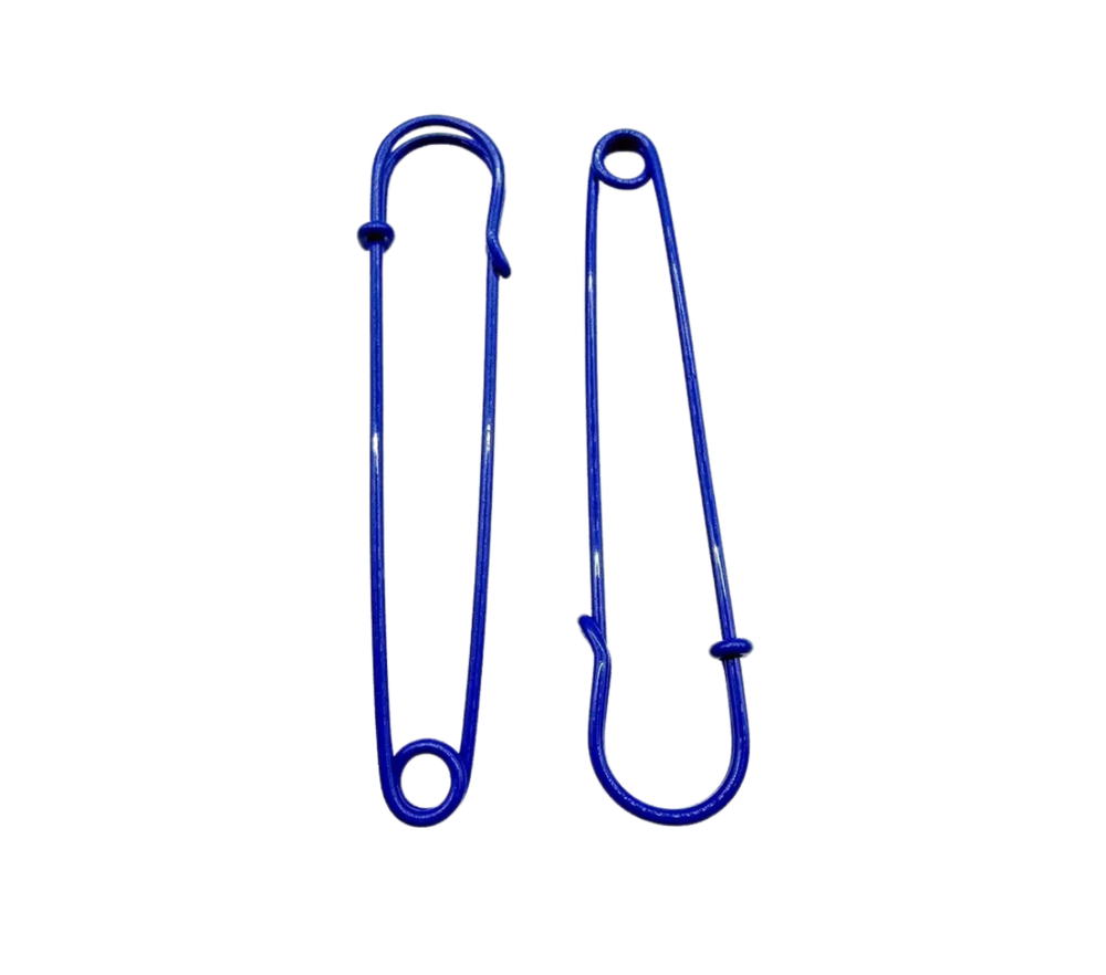 Safety pin - Navy blue (6cm) Preview Image