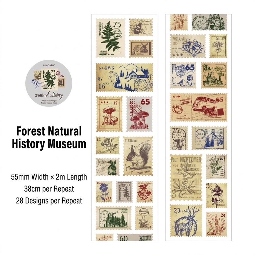 Natural History Stamp tape Preview Image