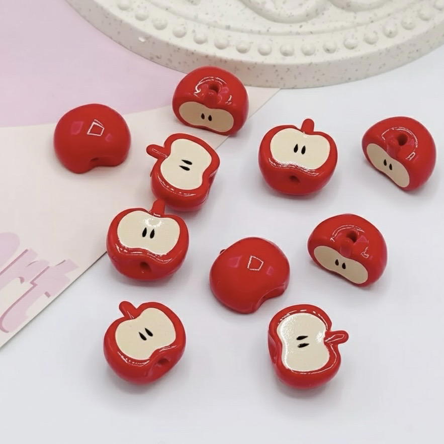 charm bead - apple Preview Image