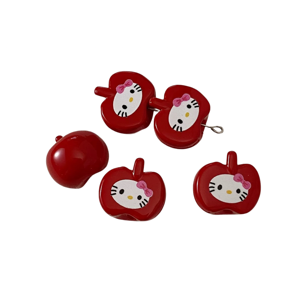 charm bead - apple kitty Preview Image