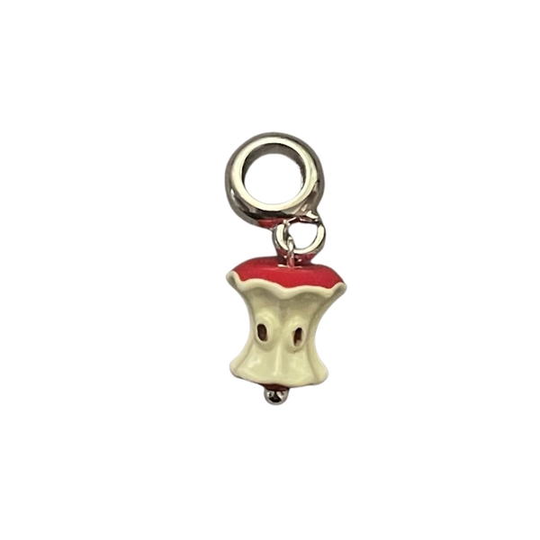 Charm bead - Red apple bite Image 1 Preview