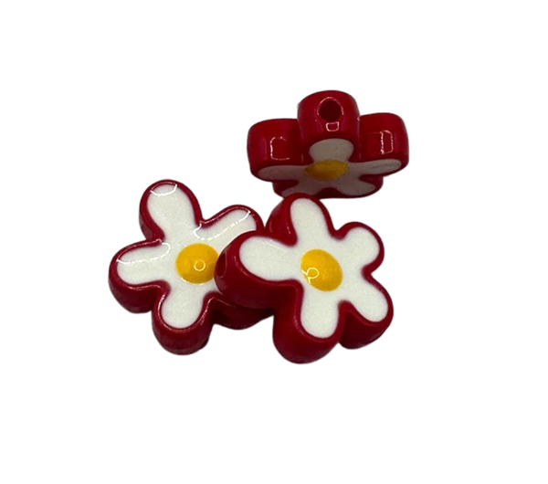 Charm bead - Red roses Image 2 Preview