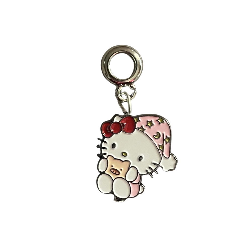 Charm bead - Pink cozy kitty Preview Image