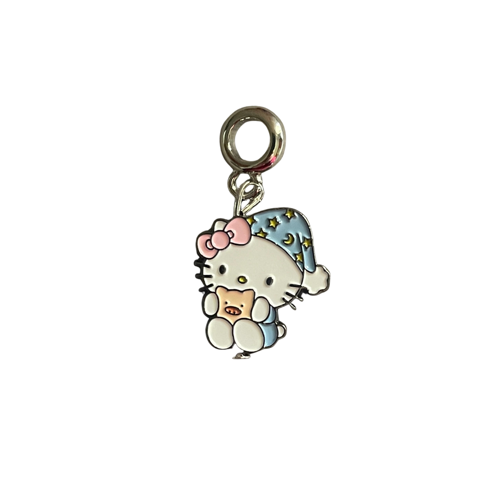 Charm bead - Blue cozy kitty Preview Image