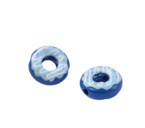 Charm bead - Blue donuts  Image 2 Preview