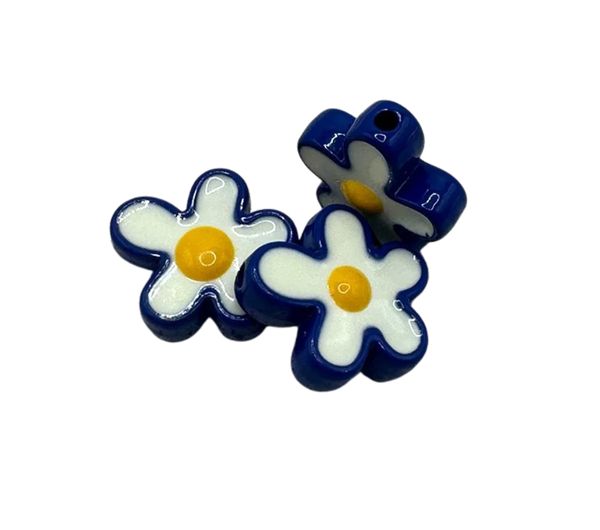 Charm bead - Blue roses Image 2 Preview