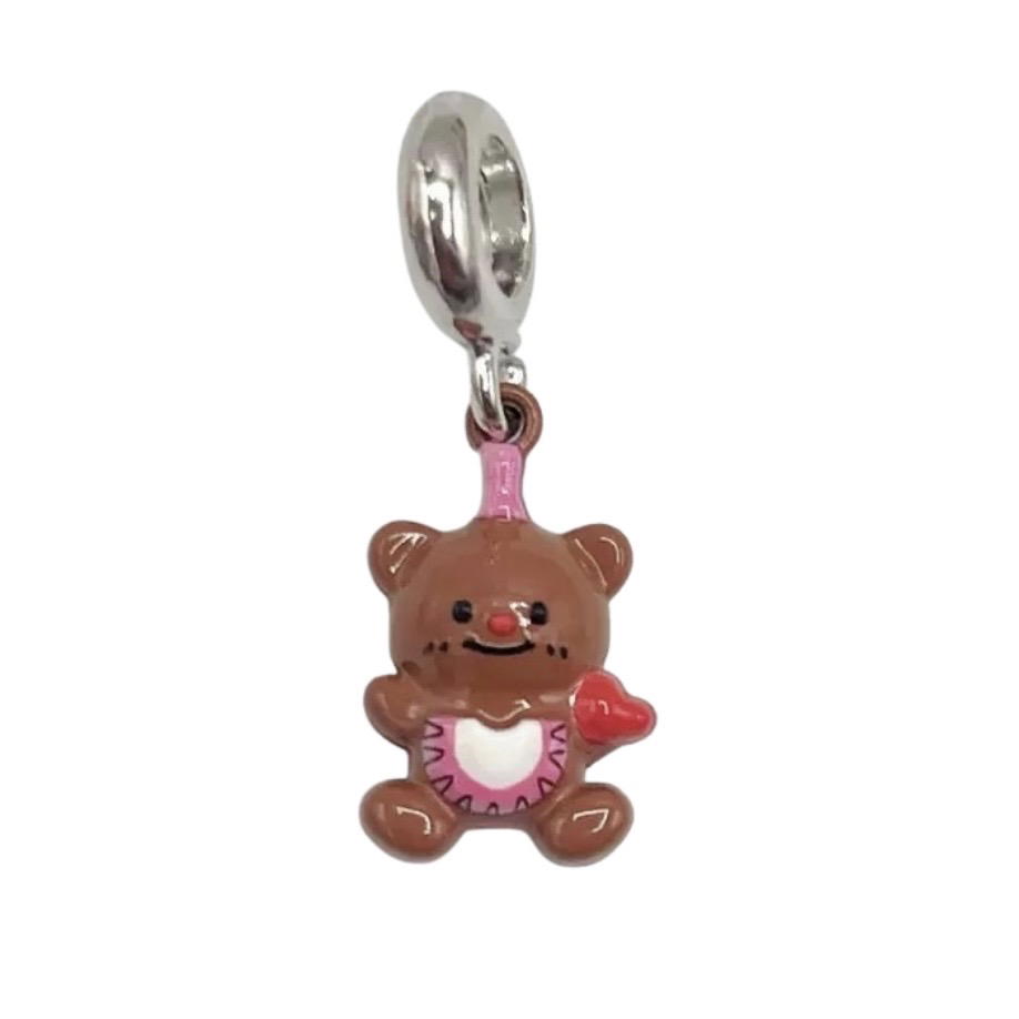 Charm bead - Brown bear Preview Image