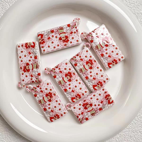 Charm bead - Strawberry shortcake & melody Image 1 Preview