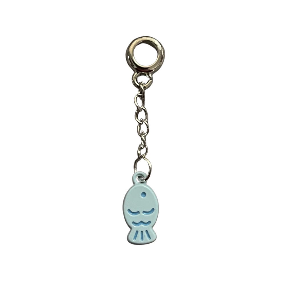 Charm bead - Cyan fish Preview Image