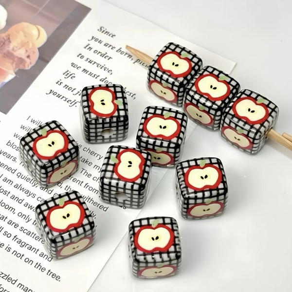 Square beads - Checkmate apple  Image 1 Preview