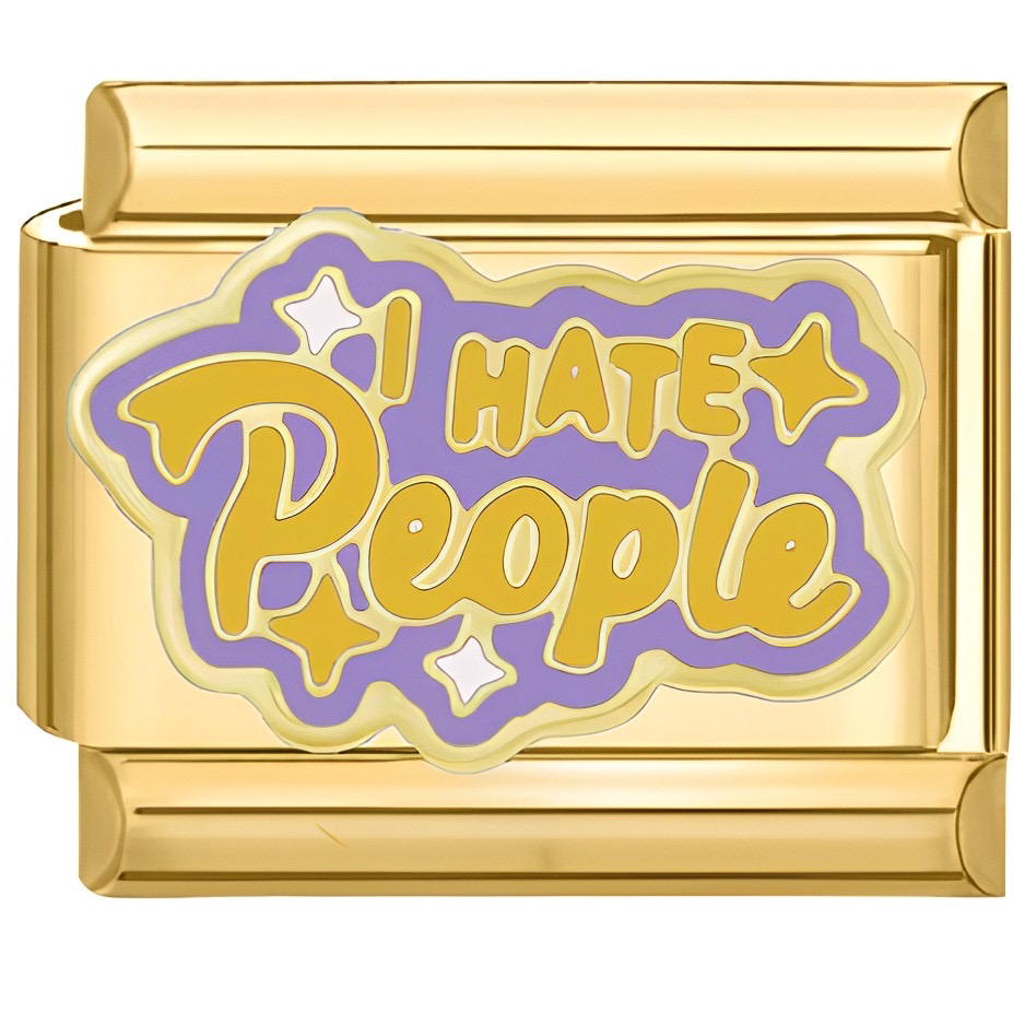 i hate people (gold) Preview Image