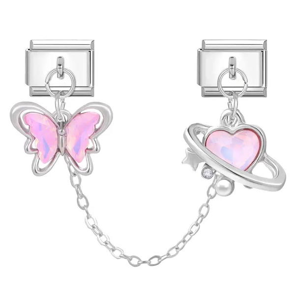 Pink Flutter Charm Image 1 Preview