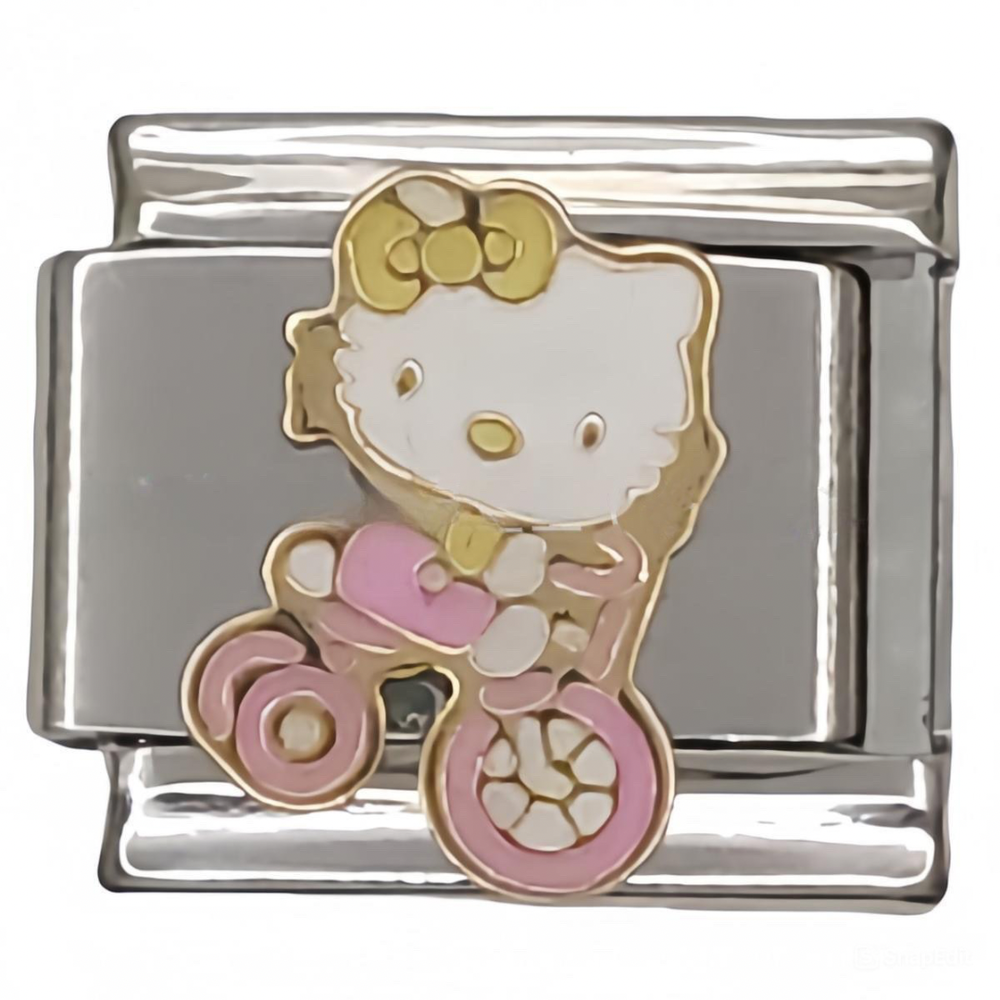 Kitty riding bike Preview Image