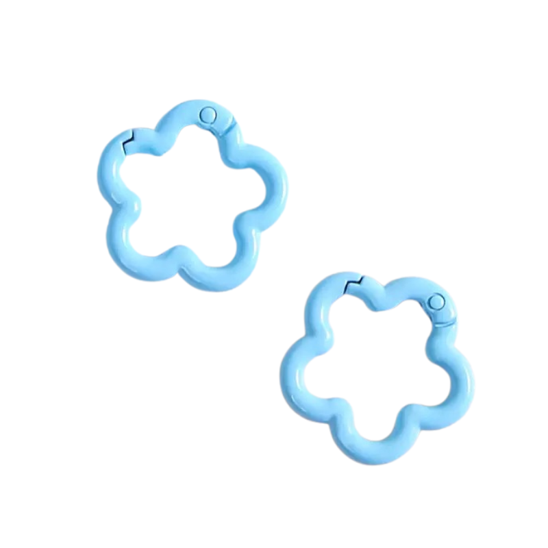 light blue flower carabiner  Preview Image