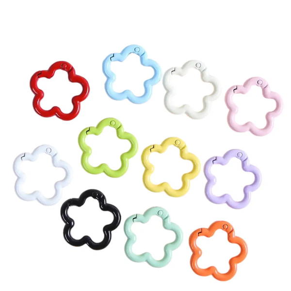 light blue flower carabiner  Image 2 Preview