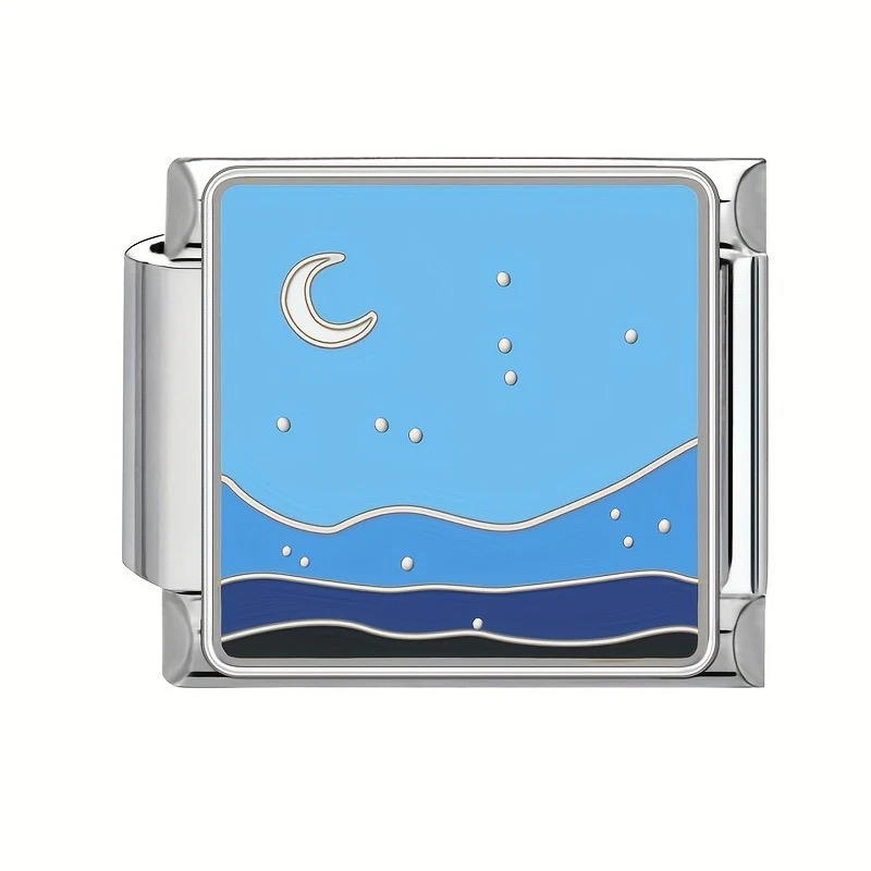 moon over waves Preview Image
