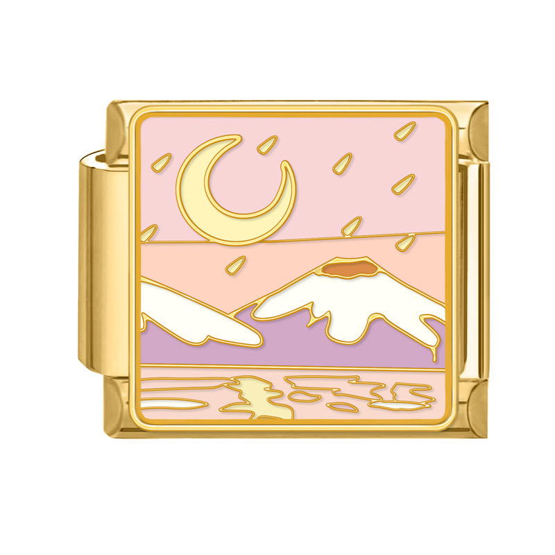 Moonlit Mountains (gold) Preview Image