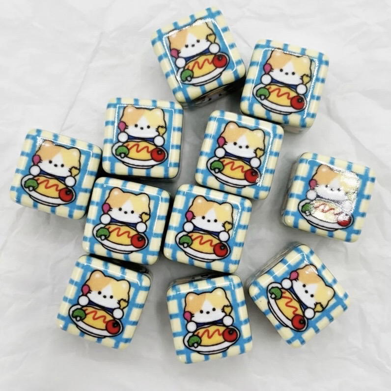 Square beads - Omelette cat Preview Image